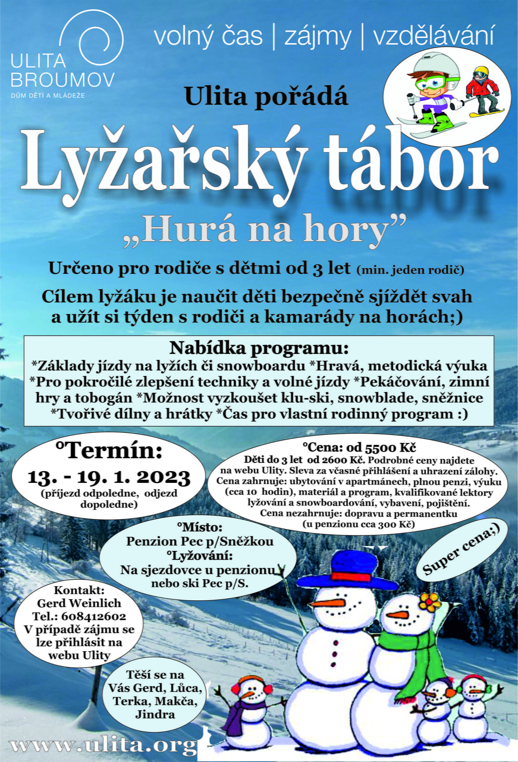 Lyžařský tábor – Hurá na hory 1