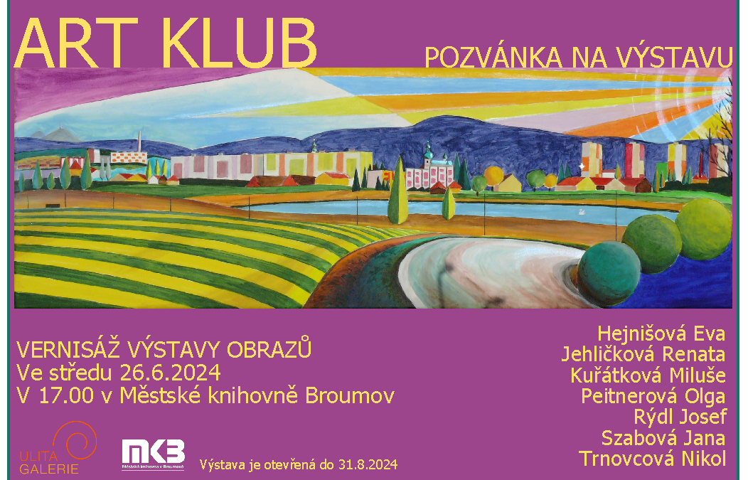 ART KLUB POZVÁNKA NA VÝSTAVU