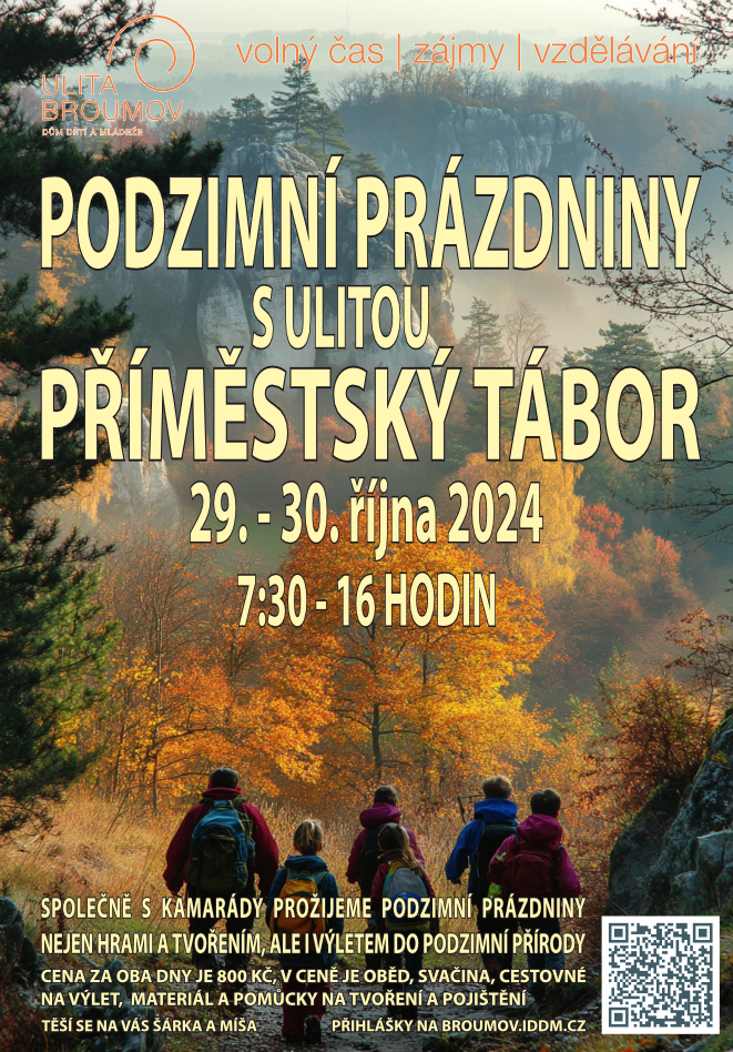 Příměstský tábor – Podzimní prázdniny s Ulitou